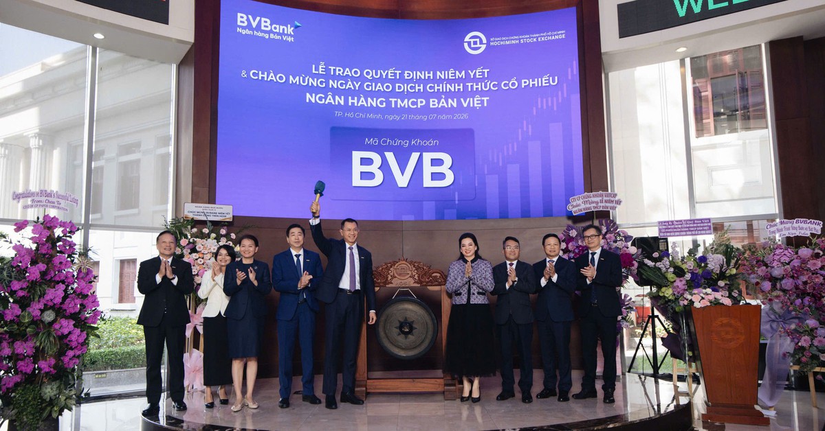 BVBank chính thức niêm yết cổ phiếu BVB trên sàn HoSE từ hôm nay 21/7