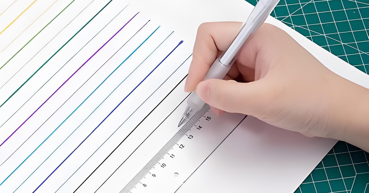 Bí mật của cạnh vát chéo trên chiếc thước kẻ nhựa