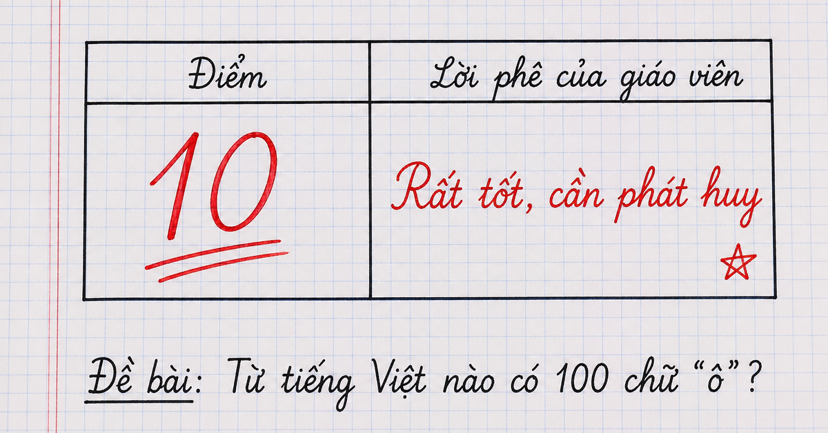 Từ tiếng Việt nào có 100 chữ Ô? - 99% đã thử thách và bó tay!