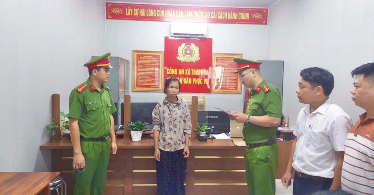 Bắt tạm giam Nguyễn Thị Hòa SN 1984