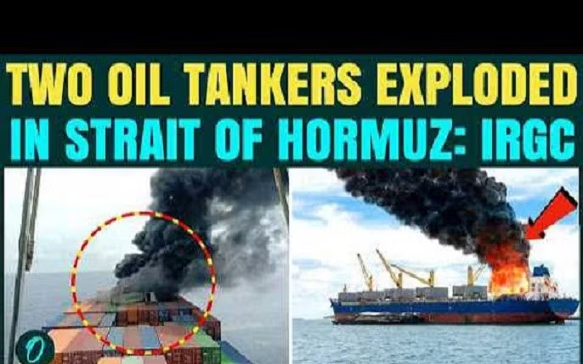 2 tàu chở dầu phát nổ do cố vượt qua eo biển Hormuz bằng tuyến đường bị đóng