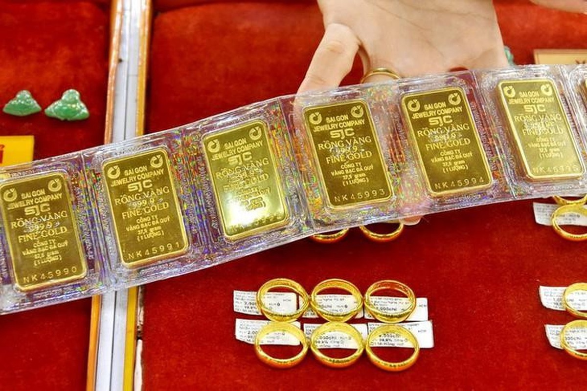 Giá vàng nhẫn trơn, vàng miếng sáng 24/7 tại SJC, PNJ, DOJI, Bảo Tín Minh Châu và Bảo Tín Mạnh Hải tiếp tục giảm