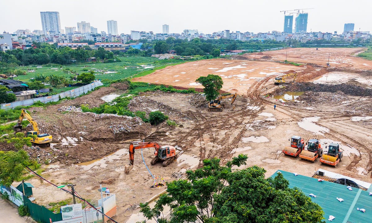 Cận cảnh khu vực xây depot rộng hơn 11 ha của tuyến metro gần 36.000 tỷ đồng ở Hà Nội
