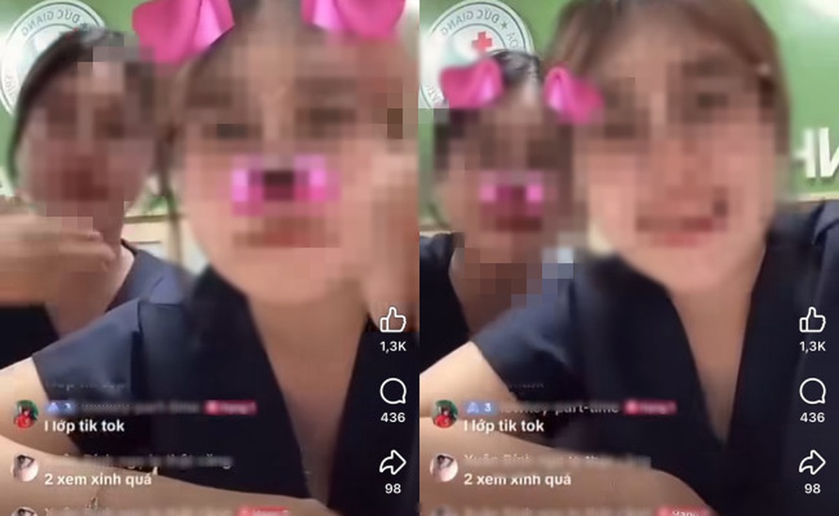 Danh tính 2 "nữ điều dưỡng" doạ tiêm thuốc độc người khác trên Tiktok, BVĐK Đức Giang đã xử lý