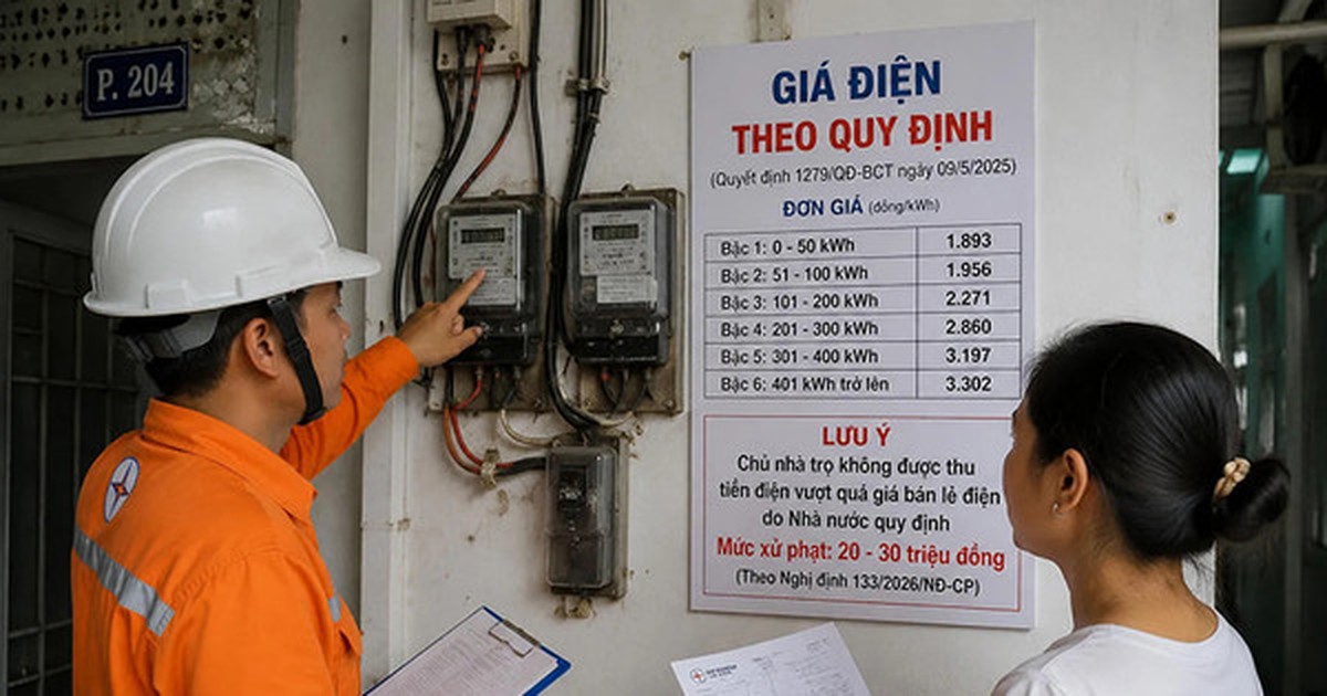 Siết chặt quản lý giá điện bán lẻ tại nhà cho thuê trọ