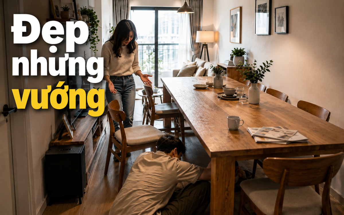 Cố mua bàn ăn dài 1,8m cho sang, gia chủ phải tháo bỏ sau 6 tháng vì ngày nào cũng vướng víu
