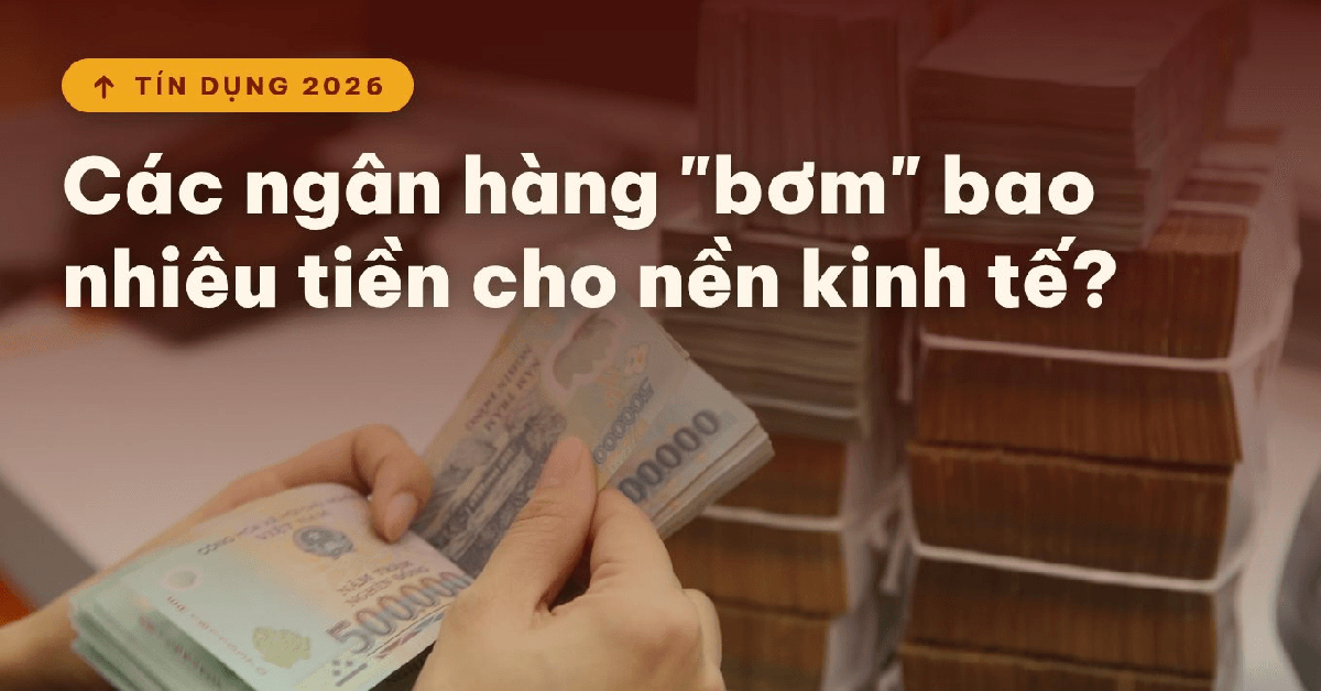 Các ngân hàng đang "bơm" bao nhiêu tiền cho nền kinh tế?