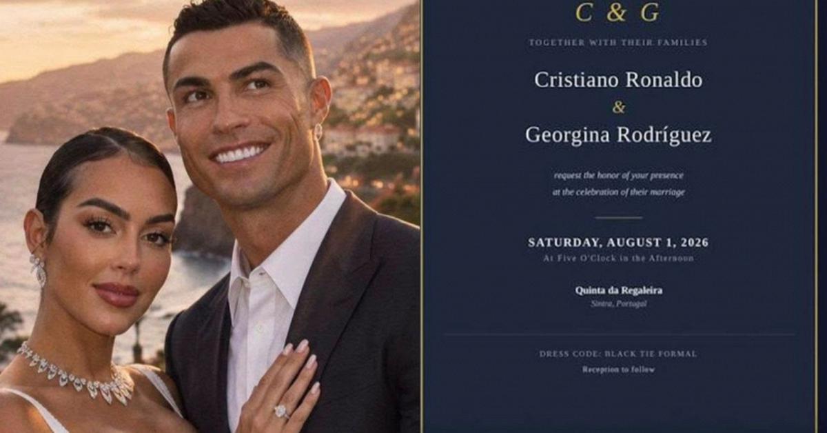 Xôn xao thiệp cưới của Ronaldo và Georgina