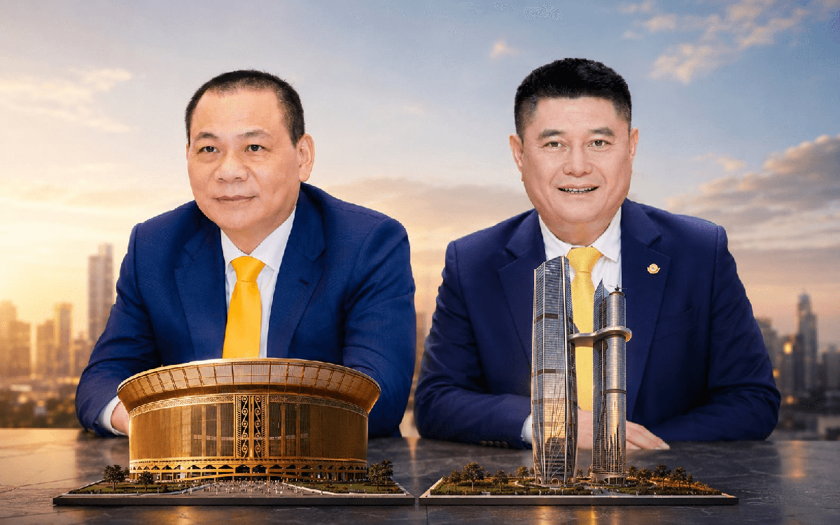 1 thập kỷ 'nằm chờ' của bầu Thụy đến ngày Tòa tháp đôi cao nhất thế giới nối thẳng đến Sân vận động lớn nhất thế giới của Vingroup