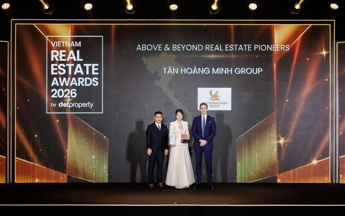 Giải mã lý do Tân Hoàng Minh giành giải tại Dot Property Vietnam Real Estate Awards 2026