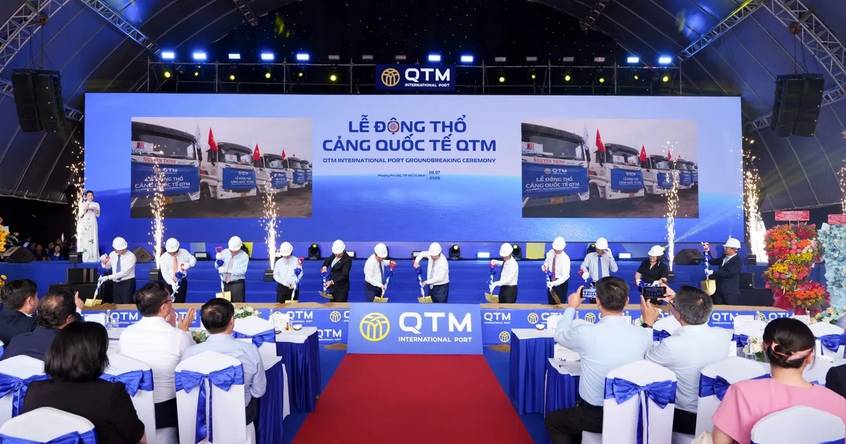Động thổ Cảng quốc tế QTM gần 6.900 tỷ đồng tại cụm cảng Cái Mép - Thị Vải