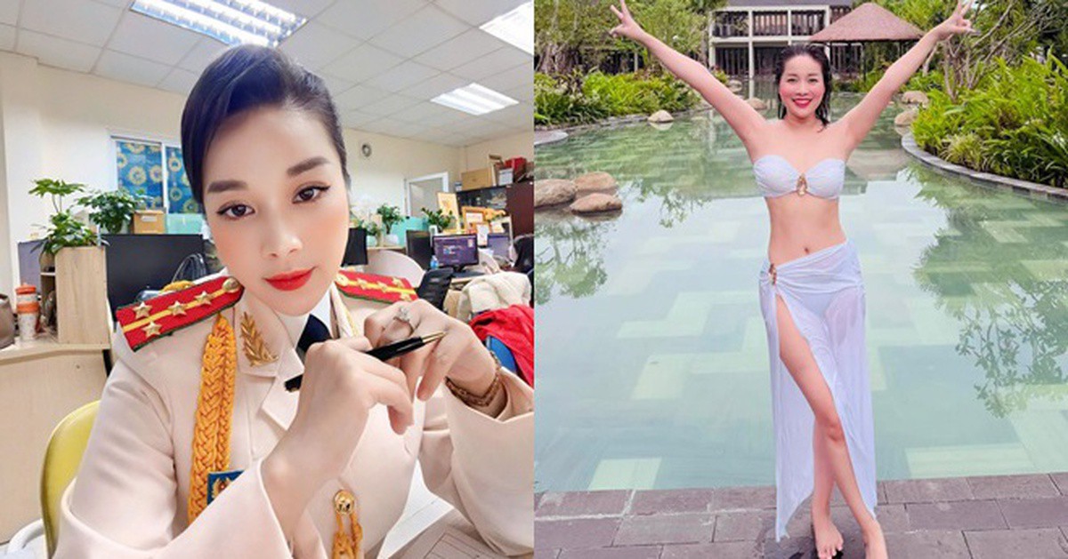 Nàng "Vàng Anh" đình đám 40 tuổi thành đại úy công an, ngày càng đẹp gợi cảm, mạnh mẽ vượt biến cố