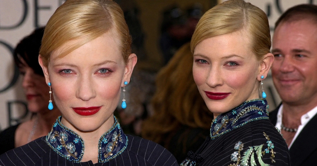 Đôi bông tai ngọc lam khiến bộ suit kẻ sọc của Cate Blanchett thành huyền thoại thảm đỏ