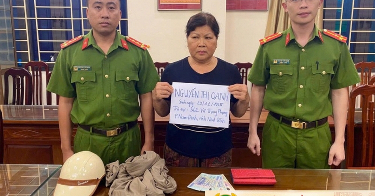 Nguyễn Thị Oanh SN 1965 đã ra đầu thú