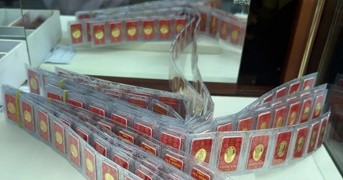 Chiều 8-7, giá vàng giảm thêm 1 triệu đồng/lượng