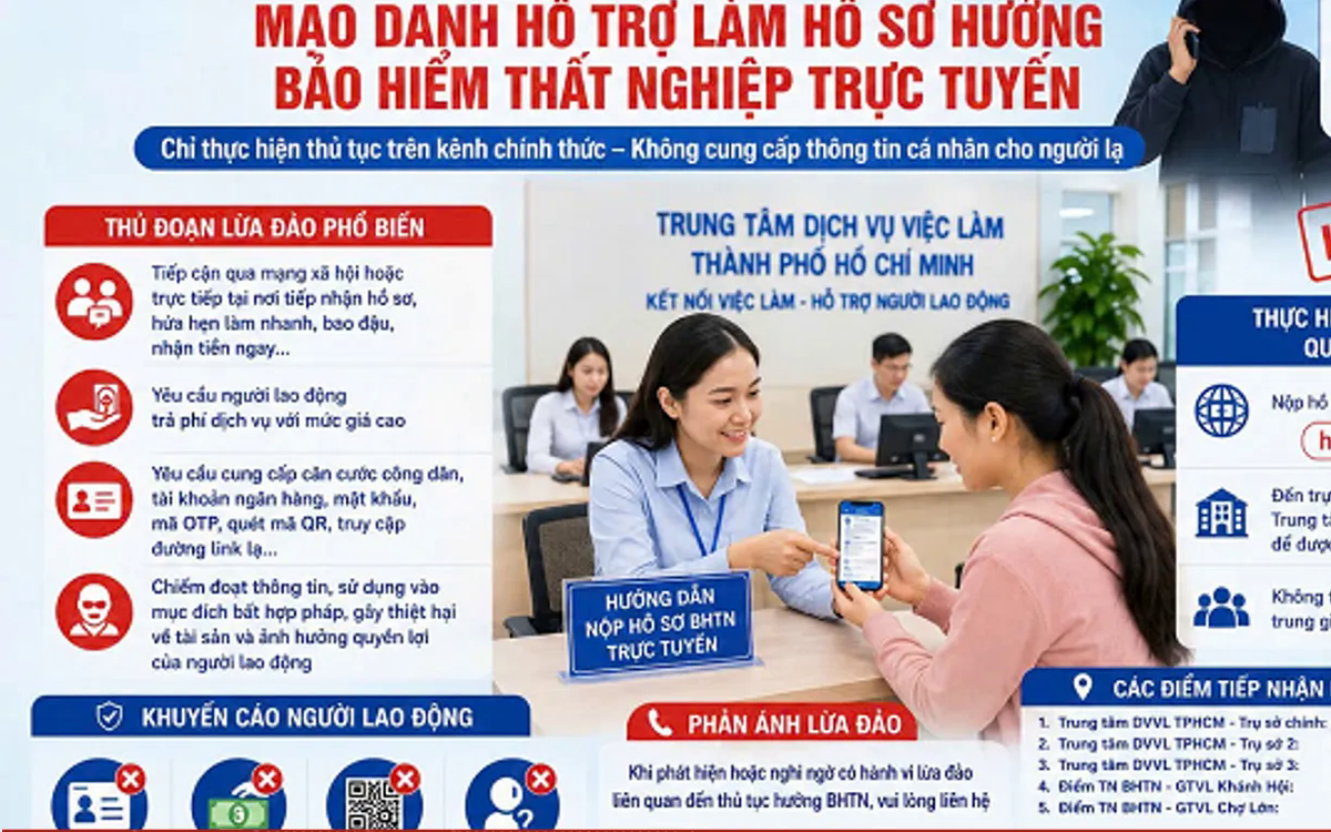 Người lao động cần cảnh giác với chiêu trò lừa đảo hưởng bảo hiểm thất nghiệp