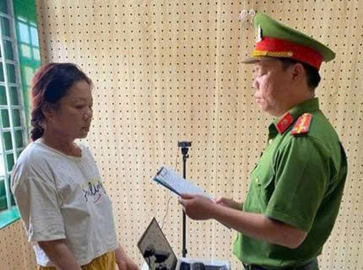 Thi hành lệnh bắt tạm giam Đặng Thị Đẹp SN 1974