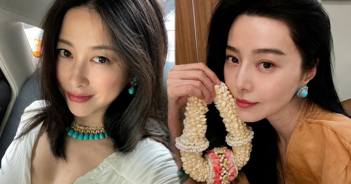 Bông tai tròn hoài cổ hay choker giọt nước: Ngọc lam đang khiến Phạm Băng Băng lẫn phú bà Chu Châu xao xuyến