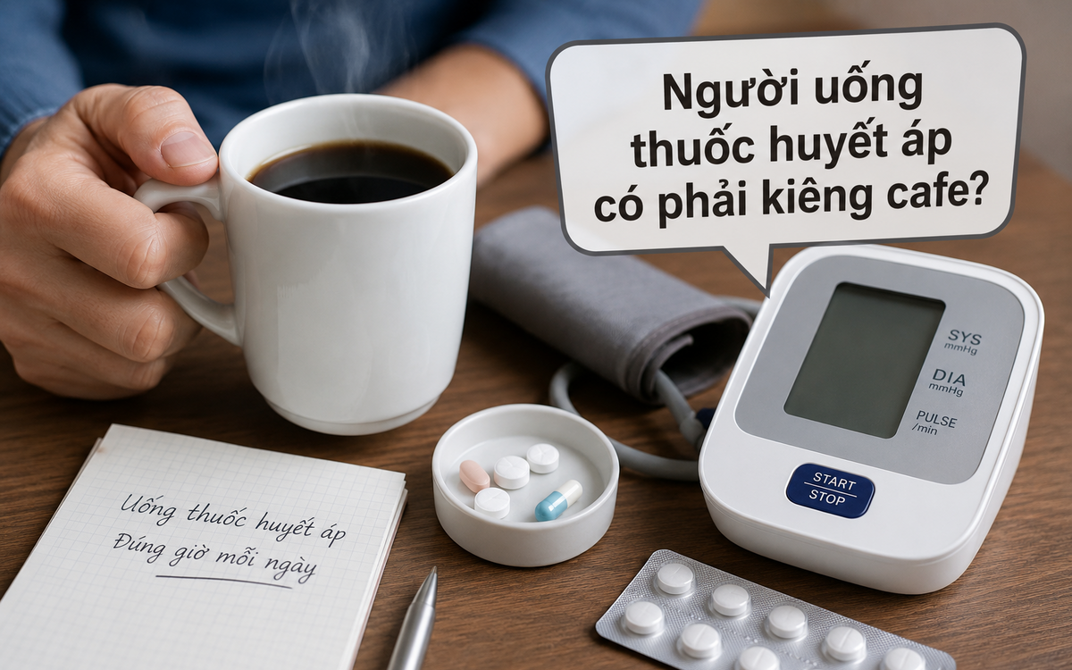 Người uống thuốc huyết áp có phải kiêng cà phê?
