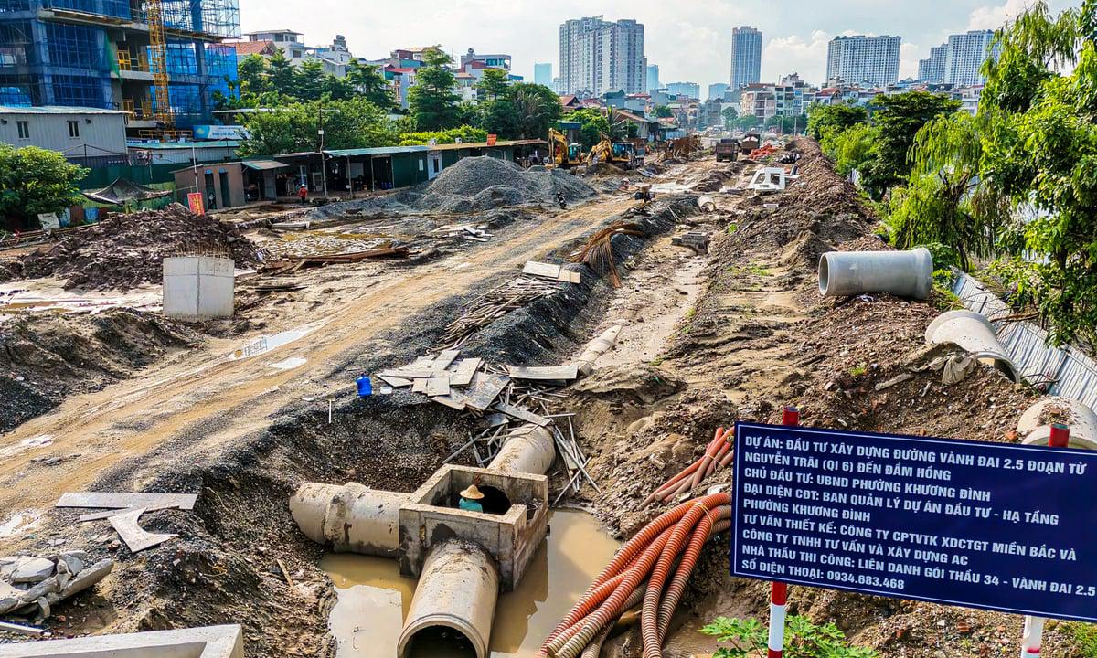 Cận cảnh công trường Vành đai 2,5 hơn 2.400 tỷ đồng sau khi gỡ vướng mặt bằng