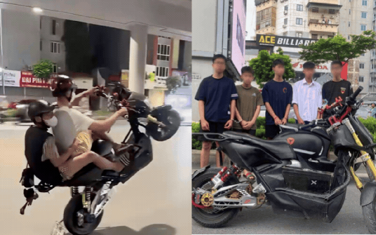 Danh tính nhóm thanh niên trong clip "bốc đầu" xe trên đường phố ở Hà Nội