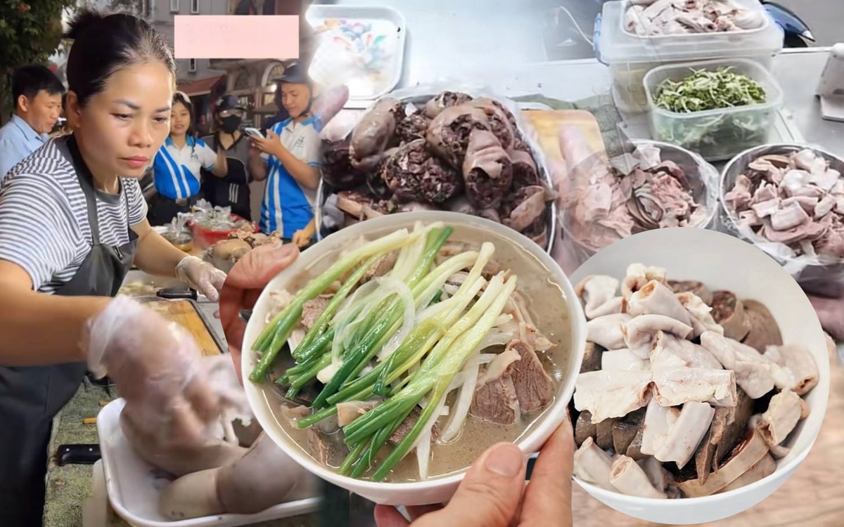 Hàng triệu người nghiện xem cô Thanh bán lòng ở Bắc Ninh: Ai mua 10.000 đồng cũng bán, thái không kịp phải xin khách tự làm