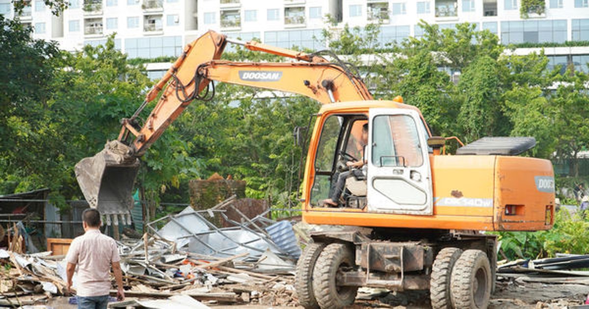 Phường Đại Mỗ cưỡng chế thu hồi đất thực hiện dự án nhà ở xã hội Tố Hữu