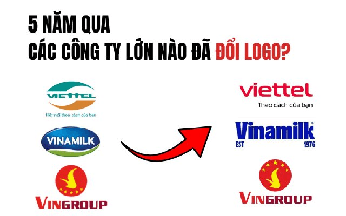 Ngoài Vingroup, 5 năm qua những công ty lớn nào đã đổi logo?