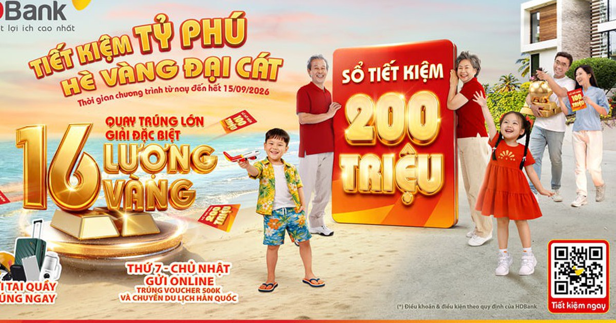 HDBank chuẩn bị tìm chủ nhân cho loạt giải thưởng “khủng” vào ngày 25/8/2026