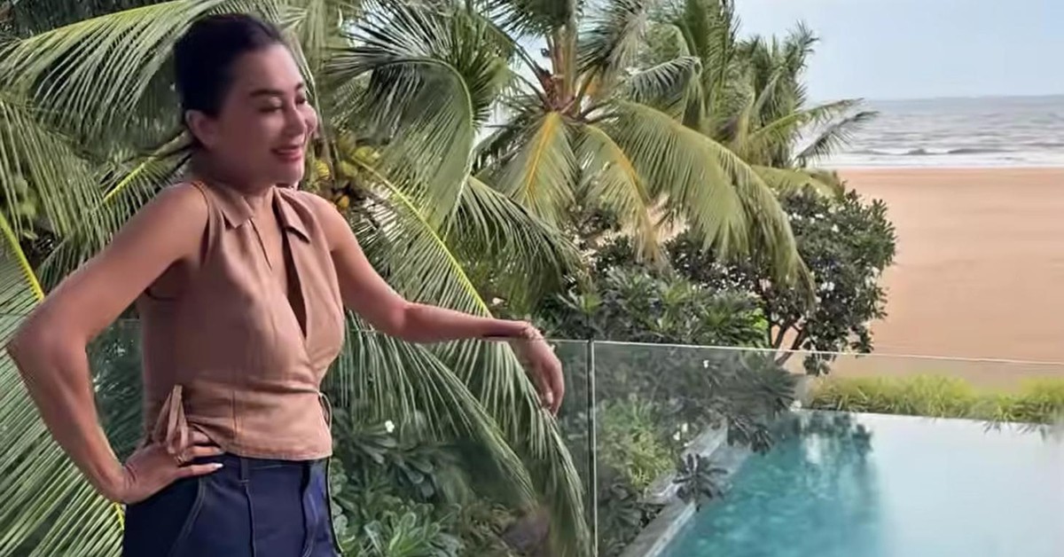 MC Kỳ Duyên ở biệt thự gần trăm tỷ tại Vũng Tàu cùng con gái NSND Trần Hiếu