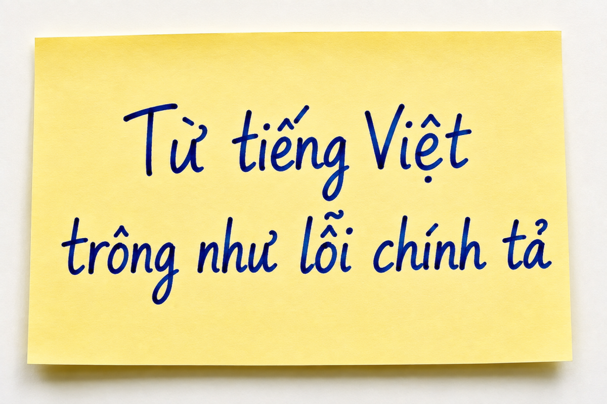 Từ tiếng Việt nhìn như lỗi chính tả nhưng lại được từ điển công nhận