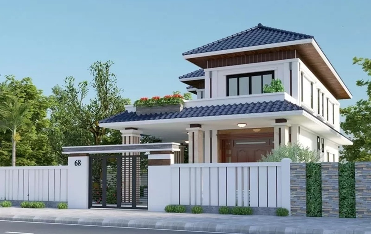 Chi phí xây nhà mái Nhật 2 tầng 8x10m bao nhiêu?