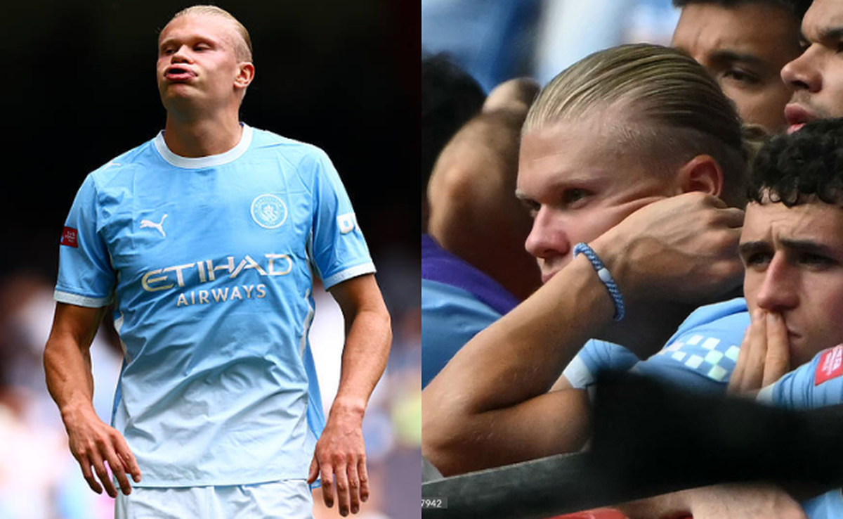"Quái vật World Cup" kiêm "thánh meme" Haaland đã bị chặn đứng, lộ vẻ thất thần khi Man City thua Arsenal 0-3, còn bị rút ra sân sớm