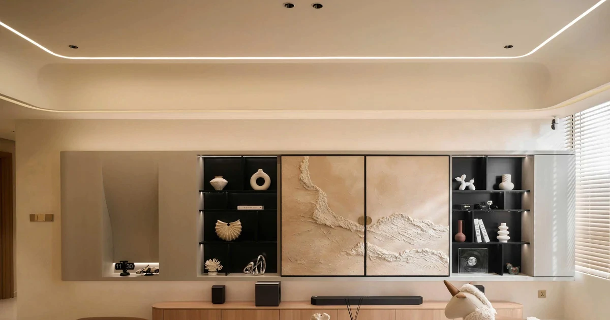 Bỏ vách ngăn, mở rộng không gian sống trong căn hộ 130m²