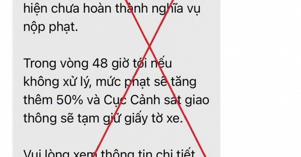 Hiểm họa không ngờ từ tin nhắn “phạt nguội” yêu cầu chuyển tiền trong 48 giờ