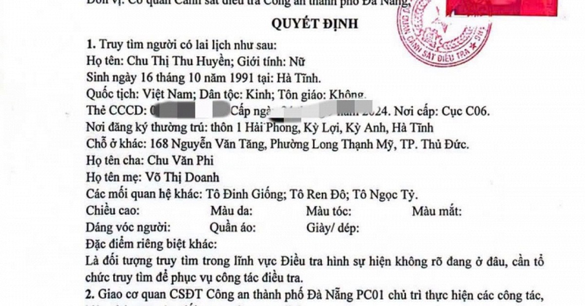 Truy tìm người tên Chu Thị Thu Huyền SN 1991