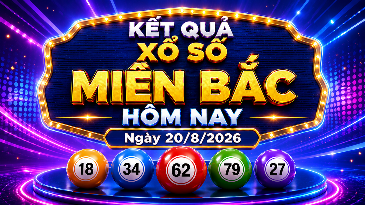 XSMB 20/8 - Xổ số miền Bắc hôm nay ngày 20/8/2026