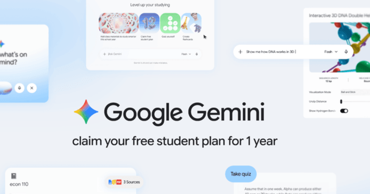 Miễn phí 1 năm Google AI plus cho sinh viên Việt Nam
