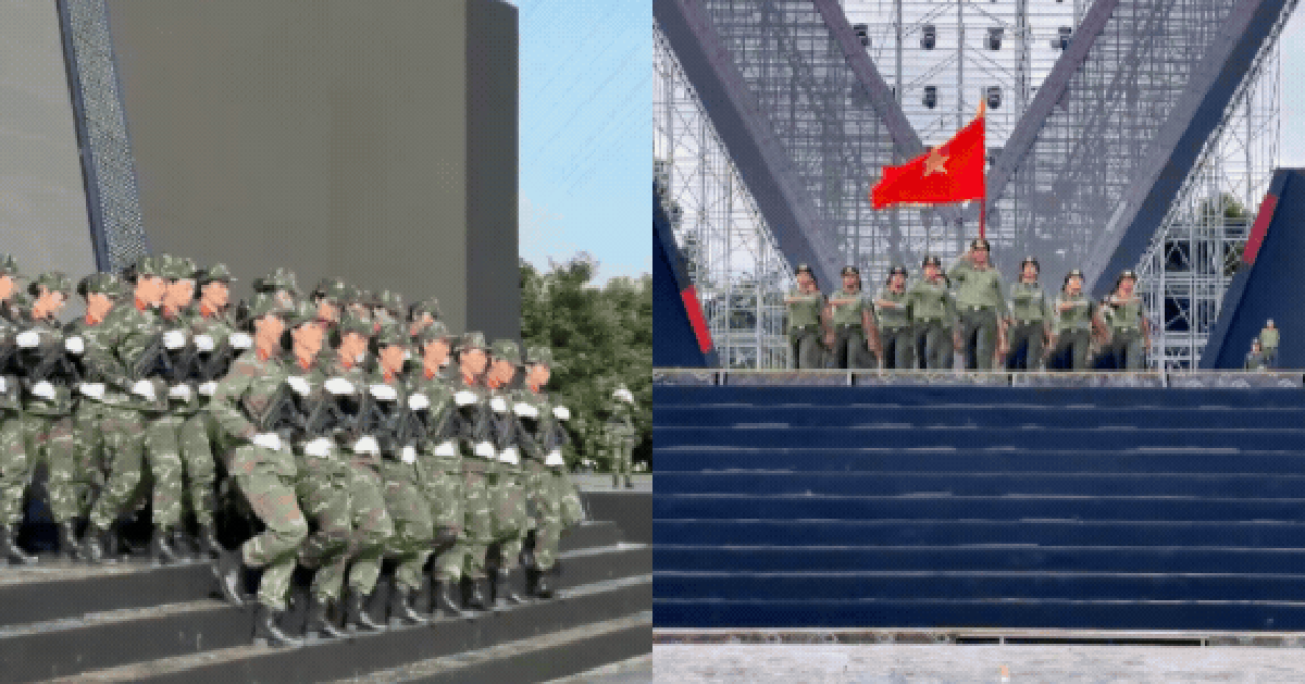Cận cảnh các khối Quân đội, Công an miệt mài luyện tập cho màn diễu binh đặc biệt trước đêm Concert Quốc gia “Tổ quốc trong tim”