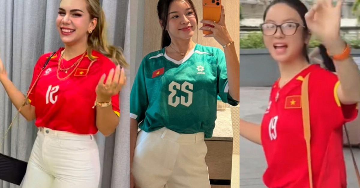 Dàn WAG Yến Xuân, Chu Thanh Huyền lên đồ, khoe dáng nuột nà trước giờ cổ vũ ĐT Việt Nam đấu Thái Lan