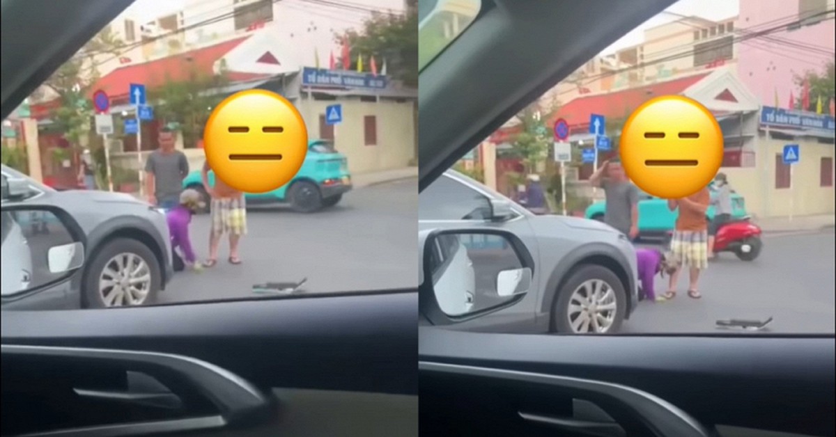 Xôn xao đoạn clip người phụ nữ quỳ giữa đường, van xin chủ ô tô sau va chạm giao thông