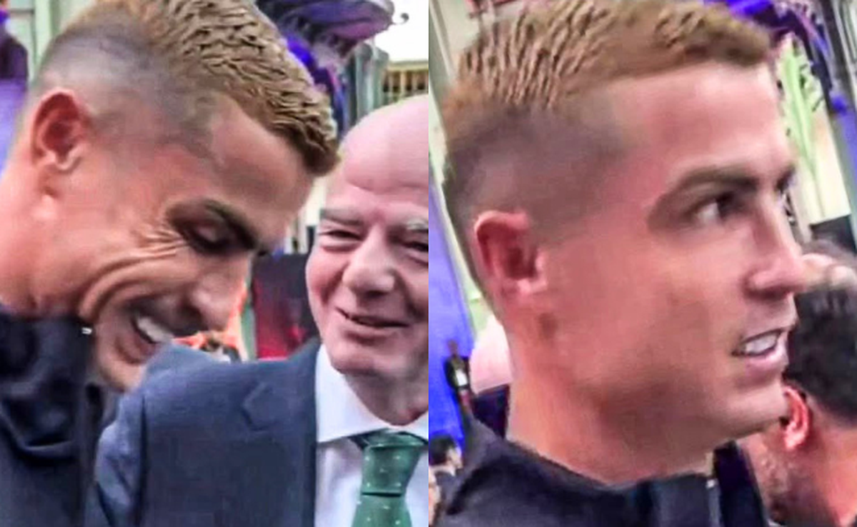 Ronaldo bất ngờ chạm mặt Chủ tịch FIFA, biểu cảm nghiêm nghị gây chú ý
