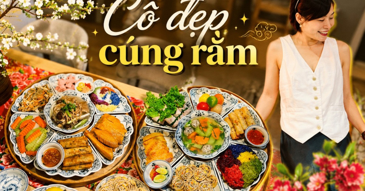 Mâm cơm Rằm đẹp thế này nhưng mẹ nội trợ Hà Nội chỉ làm trong 40 phút nhờ một tiêu chí