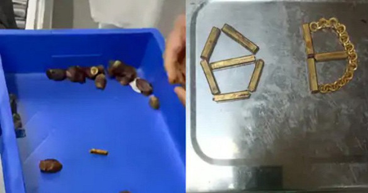 Quét tia X kiểm tra, hải quan phát hiện và thu giữ 172 gram vàng trị giá hơn 410 triệu đồng trong những quả chà là
