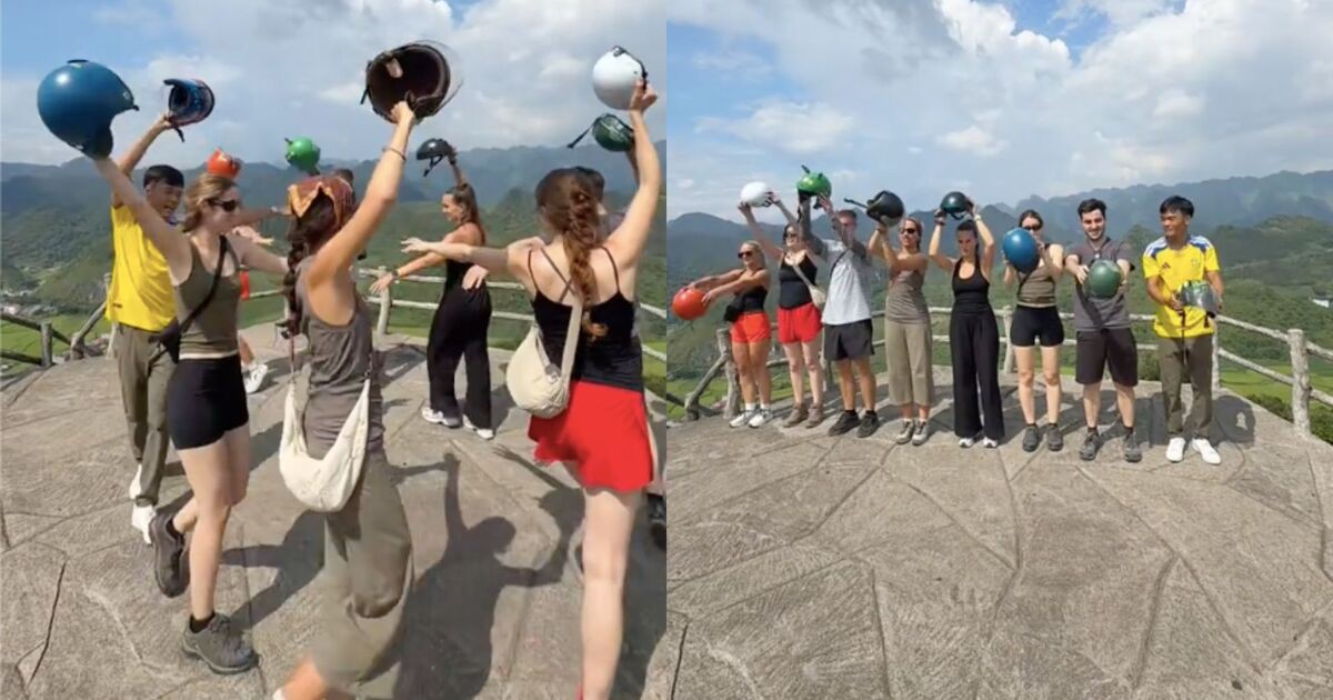 Clip đoàn khách Tây Ban Nha múa bài "Việt Nam quê hương tôi" trên núi gây sốt