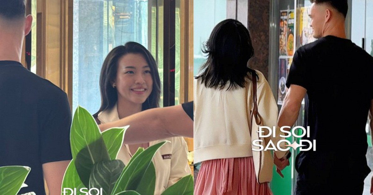 Bắt gặp thủ môn Lê Giang Patrik và MC Hoàng Oanh nắm tay tình tứ ở khách sạn