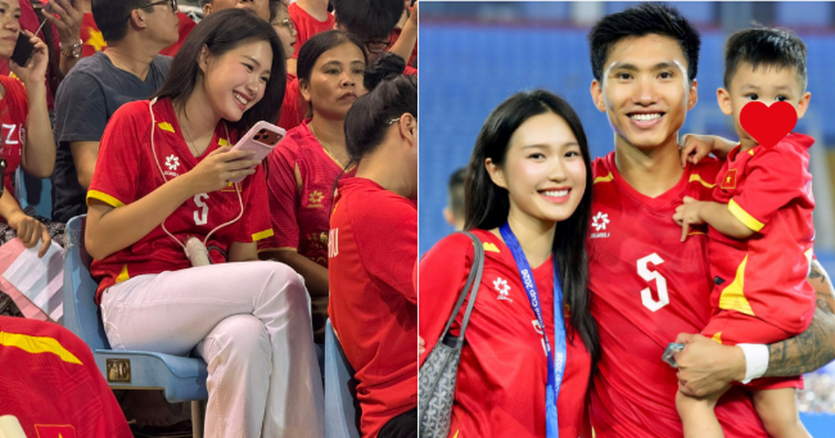 Loạt ảnh "cam thường" bóc nhan sắc thật của Doãn Hải My khi đi cổ vũ Văn Hậu, trên mạng là "bạch nguyệt quang" ngoài đời thế nào?