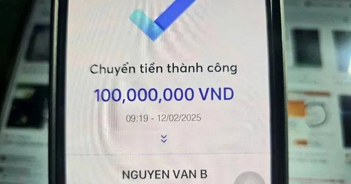 Công an xác minh giao dịch chuyển khoản 322.500.000 đồng lúc 15 giờ 30 phút