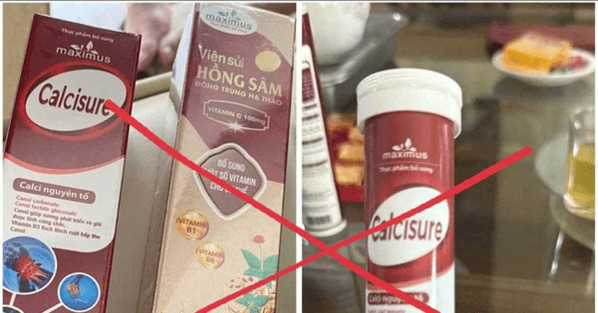 Cảnh báo về thực phẩm bổ sung Calsisure là hàng giả