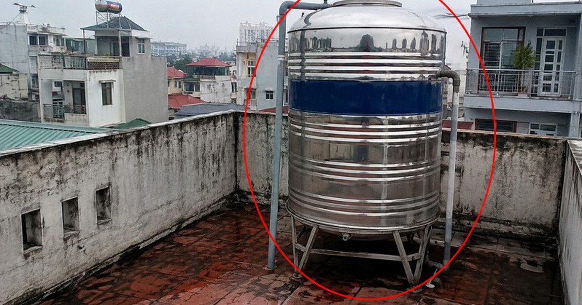 Lời khuyên cho những gia đình đang đặt bồn nước trên sân thượng